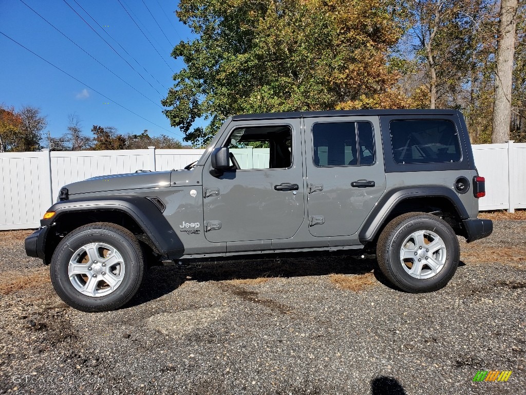 Sting-Gray 2021 Jeep Wrangler Unlimited Sport 4x4 Exterior Photo #140078792