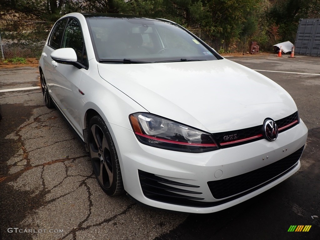 2016 Golf GTI 4 Door 2.0T SE - Pure White / Titan Black photo #2