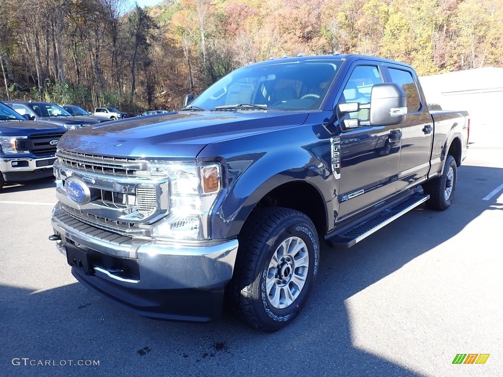 2020 F250 Super Duty XL Crew Cab 4x4 - Blue Jeans / Medium Earth Gray photo #5