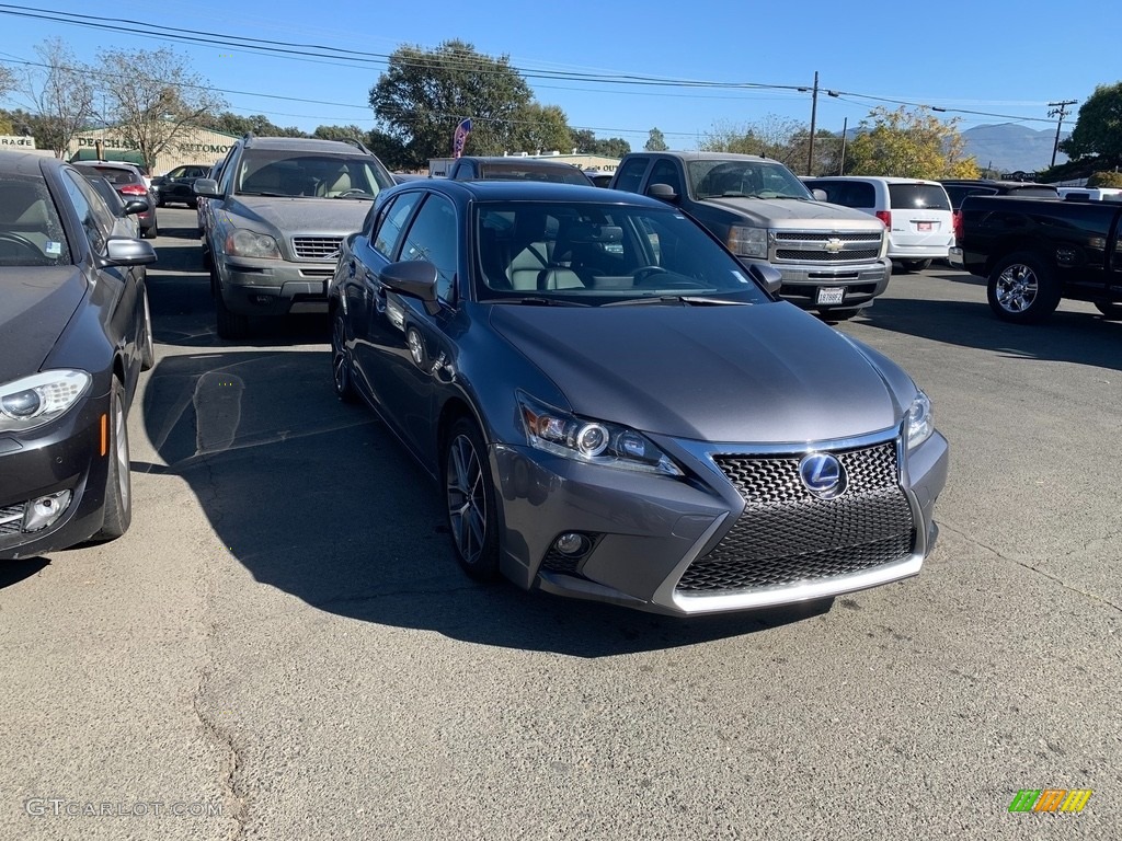 2015 CT 200h F Sport Hybrid - Nebula Gray Pearl / Black photo #2
