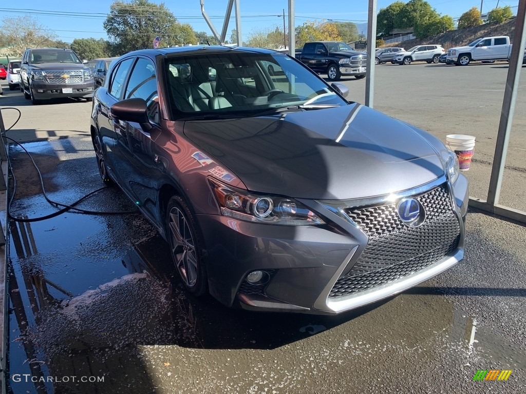 2015 CT 200h F Sport Hybrid - Nebula Gray Pearl / Black photo #6