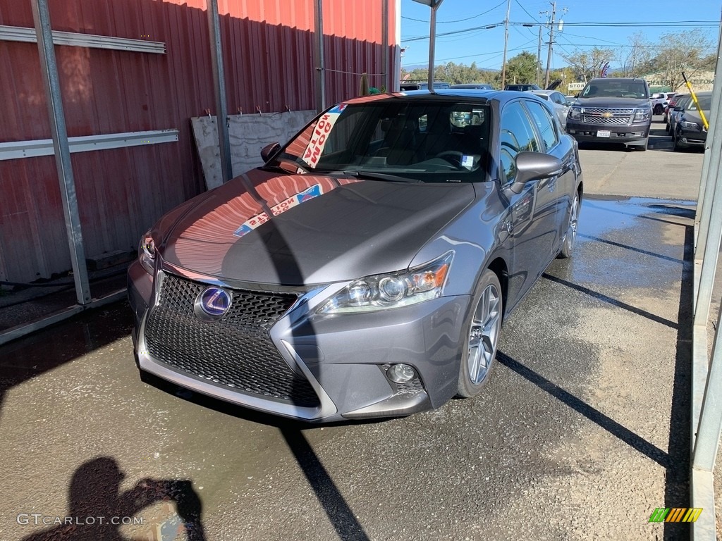 2015 CT 200h F Sport Hybrid - Nebula Gray Pearl / Black photo #7