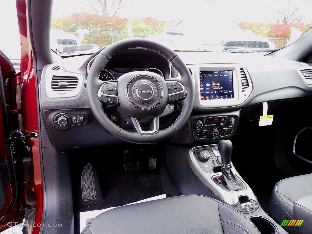 Black Interior 2021 Jeep Compass 80th Special Edition 4x4 Photo #140080400
