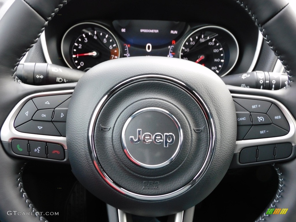 2021 Jeep Compass 80th Special Edition 4x4 Black Steering Wheel Photo #140080526