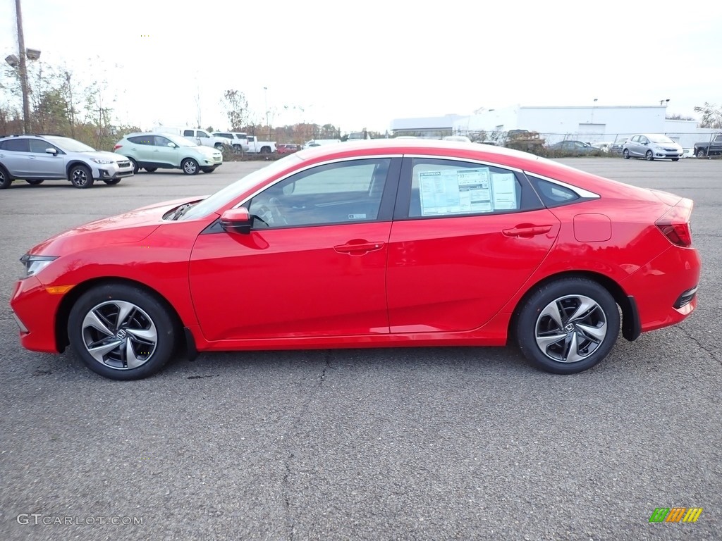 Rallye Red 2020 Honda Civic LX Sedan Exterior Photo #140081548