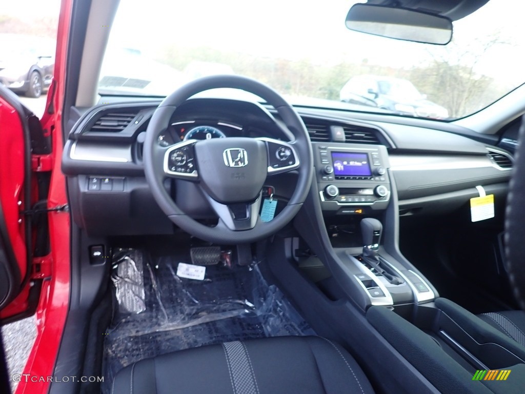 2020 Honda Civic LX Sedan Black Dashboard Photo #140081741
