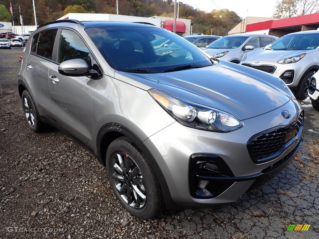 Steel Gray 2021 Kia Sportage S AWD Exterior Photo #140081774