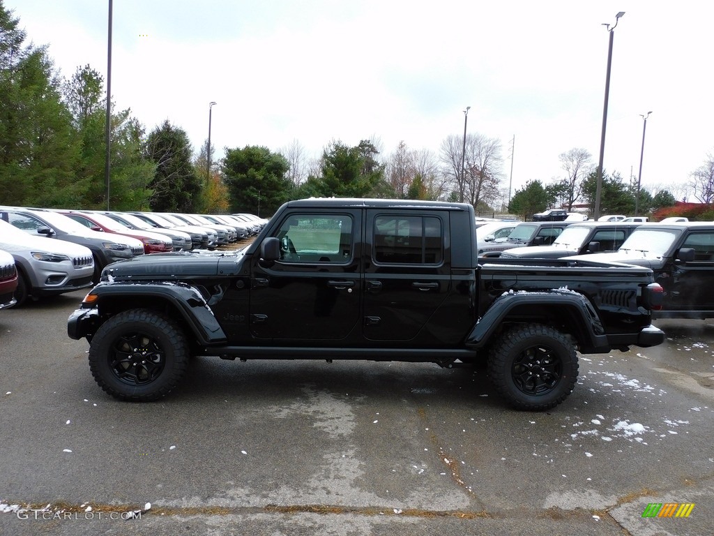 2021 Gladiator Willys 4x4 - Black / Black photo #8