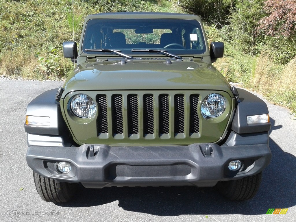 Sarge Green 2021 Jeep Wrangler Sport 4x4 Exterior Photo #140082404