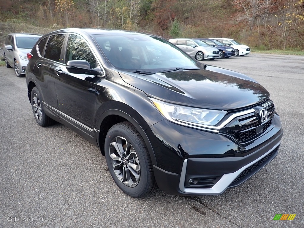 2020 CR-V EX AWD - Crystal Black Pearl / Black photo #6