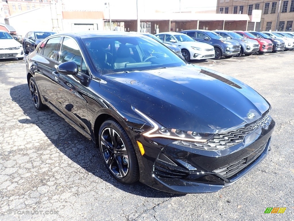 Ebony Black 2021 Kia K5 GT-Line Exterior Photo #140082732
