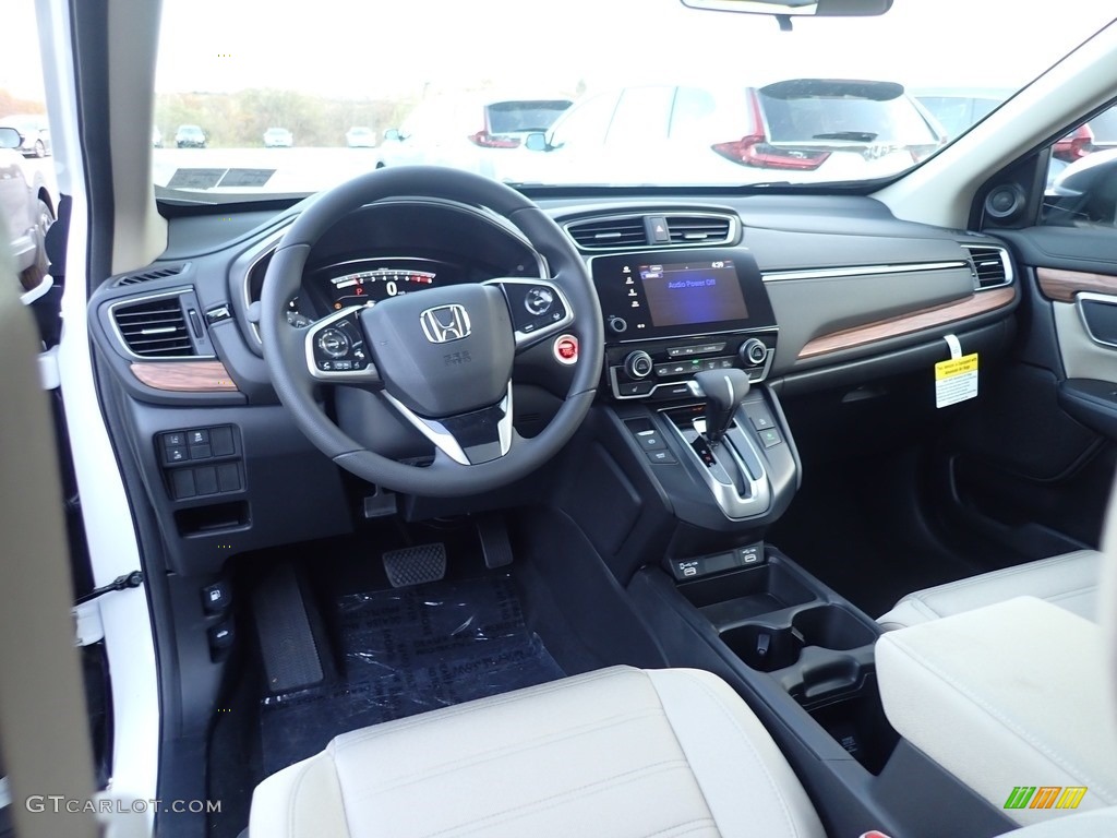 Ivory Interior 2020 Honda CR-V EX AWD Photo #140083088