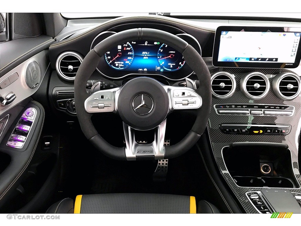 2020 Mercedes-Benz GLC AMG 63 4Matic Black Dashboard Photo #140083163