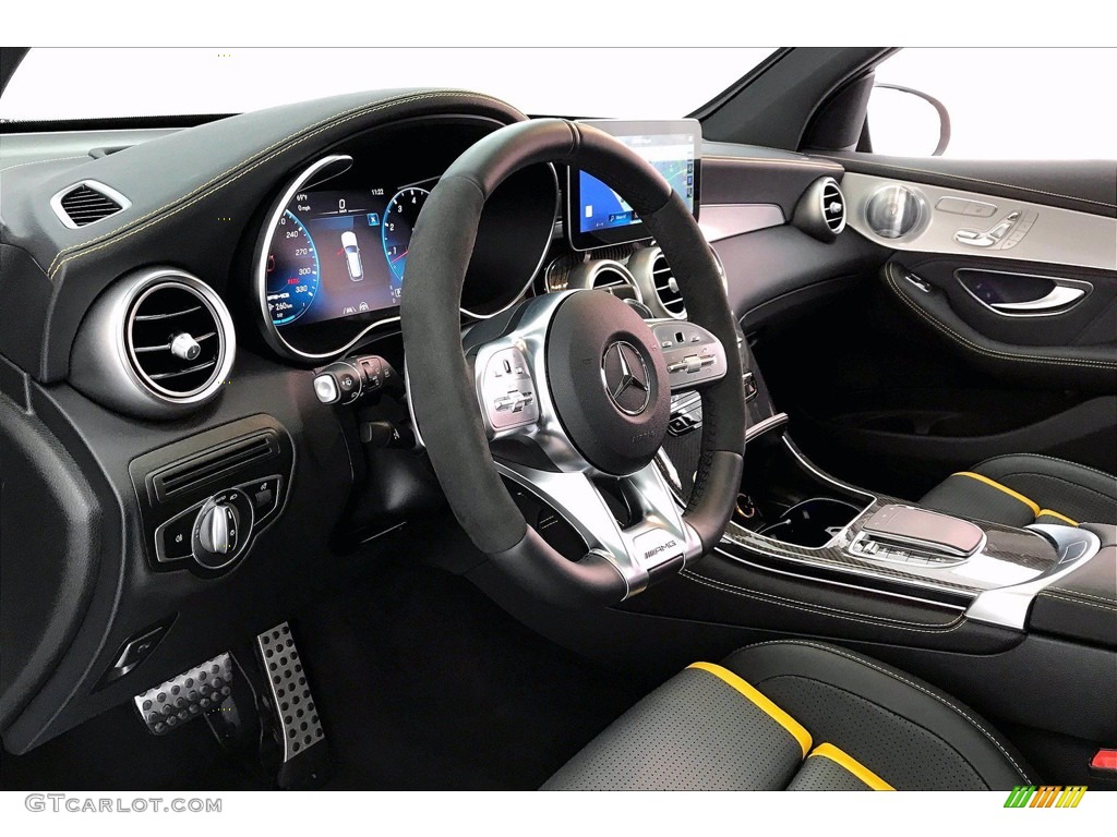2020 Mercedes-Benz GLC AMG 63 4Matic Black Steering Wheel Photo #140083371