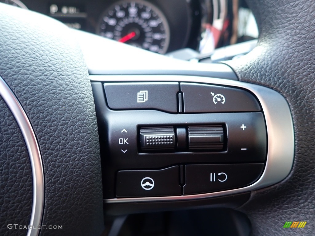 2021 Kia K5 LXS Black Steering Wheel Photo #140083409