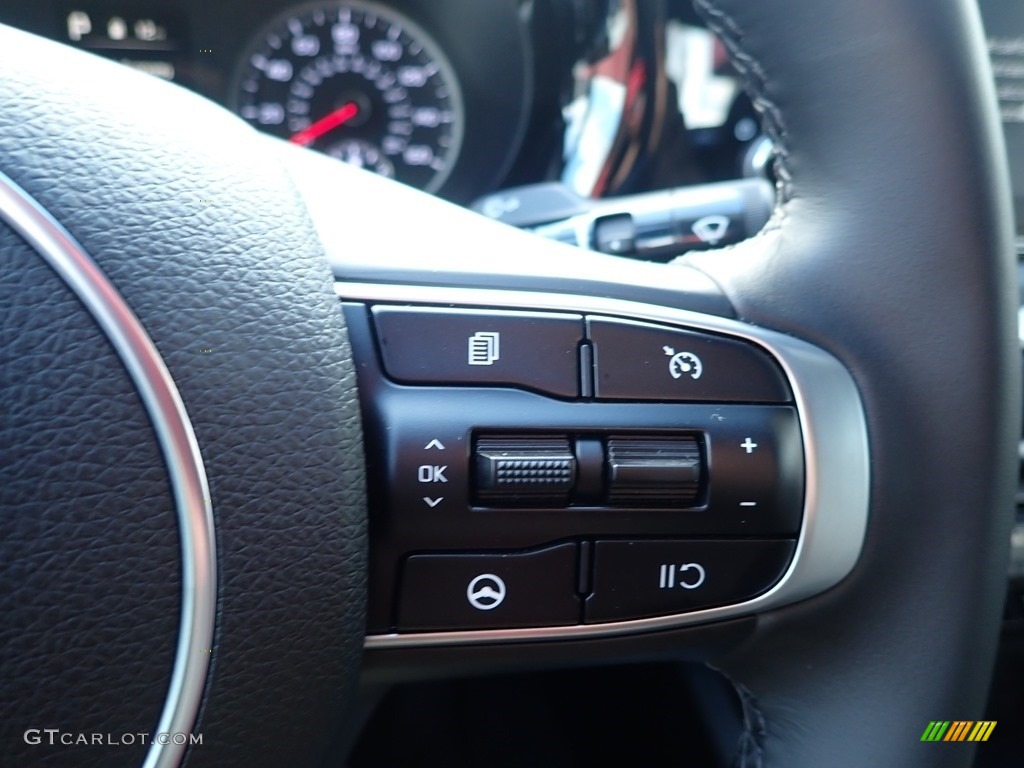2021 Kia K5 GT-Line Black Steering Wheel Photo #140084138