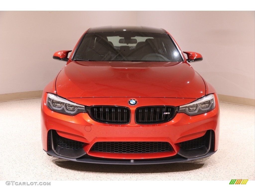 2018 M3 Sedan - Sakhir Orange II Metallic / Black photo #2