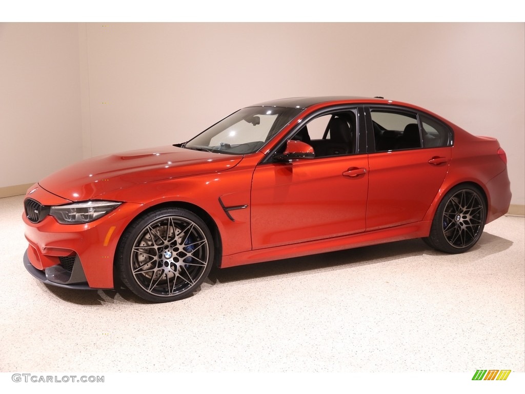 Sakhir Orange II Metallic 2018 BMW M3 Sedan Exterior Photo #140084999
