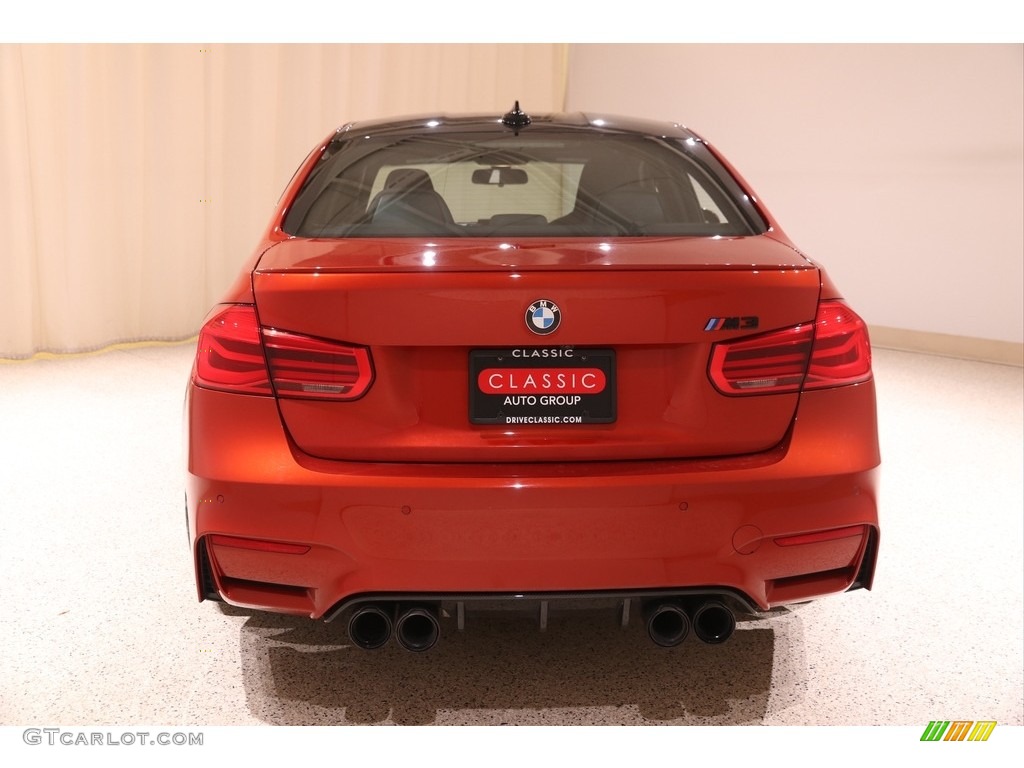 2018 M3 Sedan - Sakhir Orange II Metallic / Black photo #25