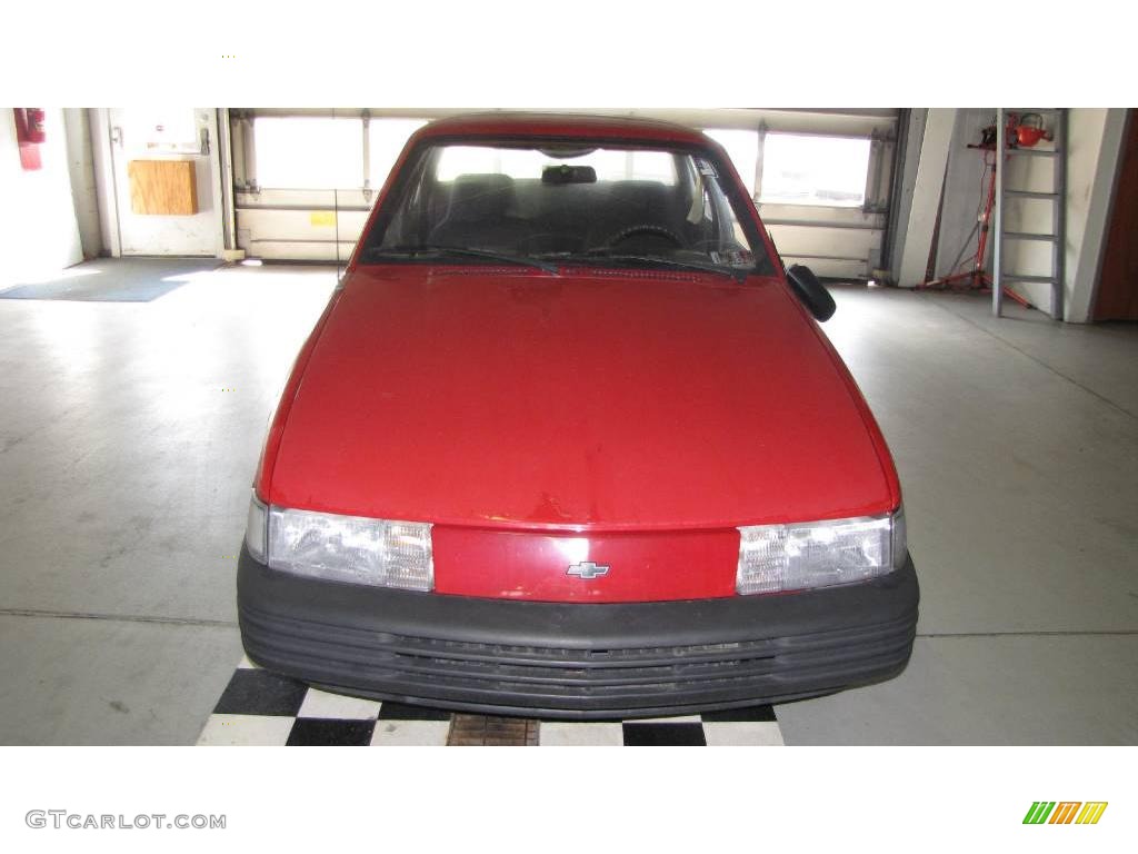 1991 Cavalier Sedan - Torch Red / Black photo #4