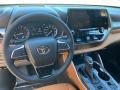 Glazed Caramel 2021 Toyota Highlander Platinum AWD Dashboard