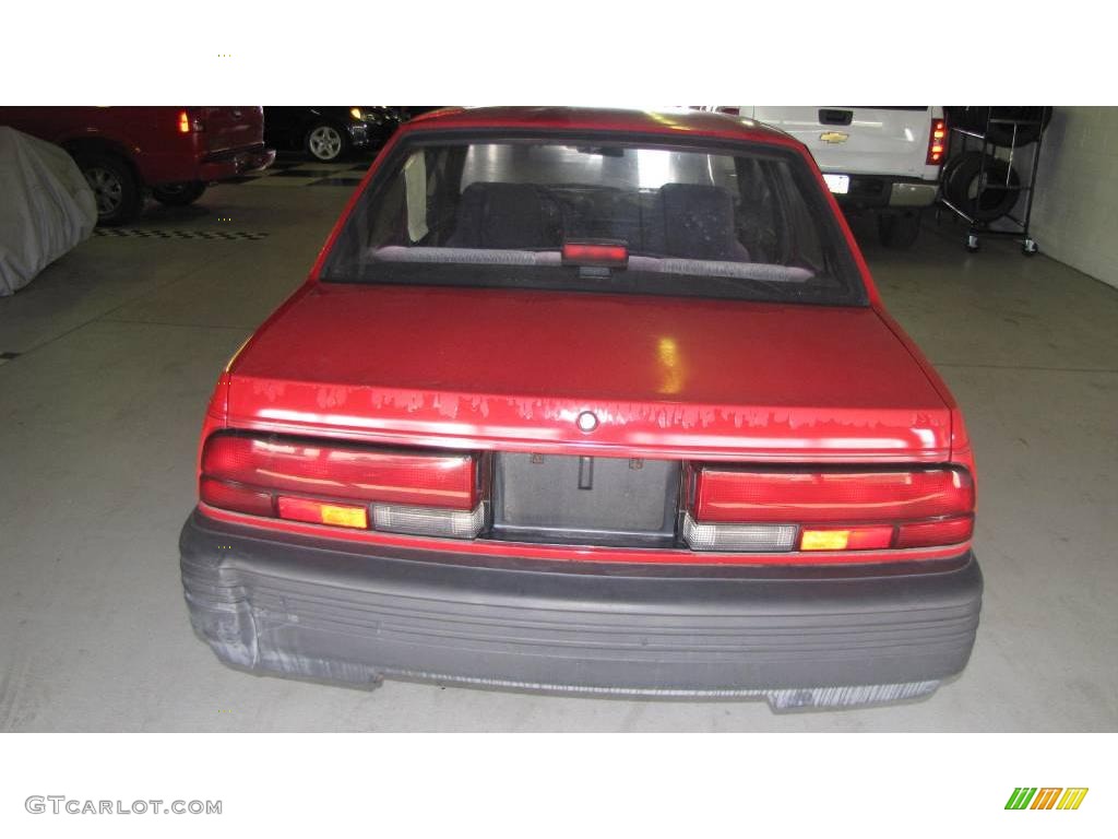 1991 Cavalier Sedan - Torch Red / Black photo #7