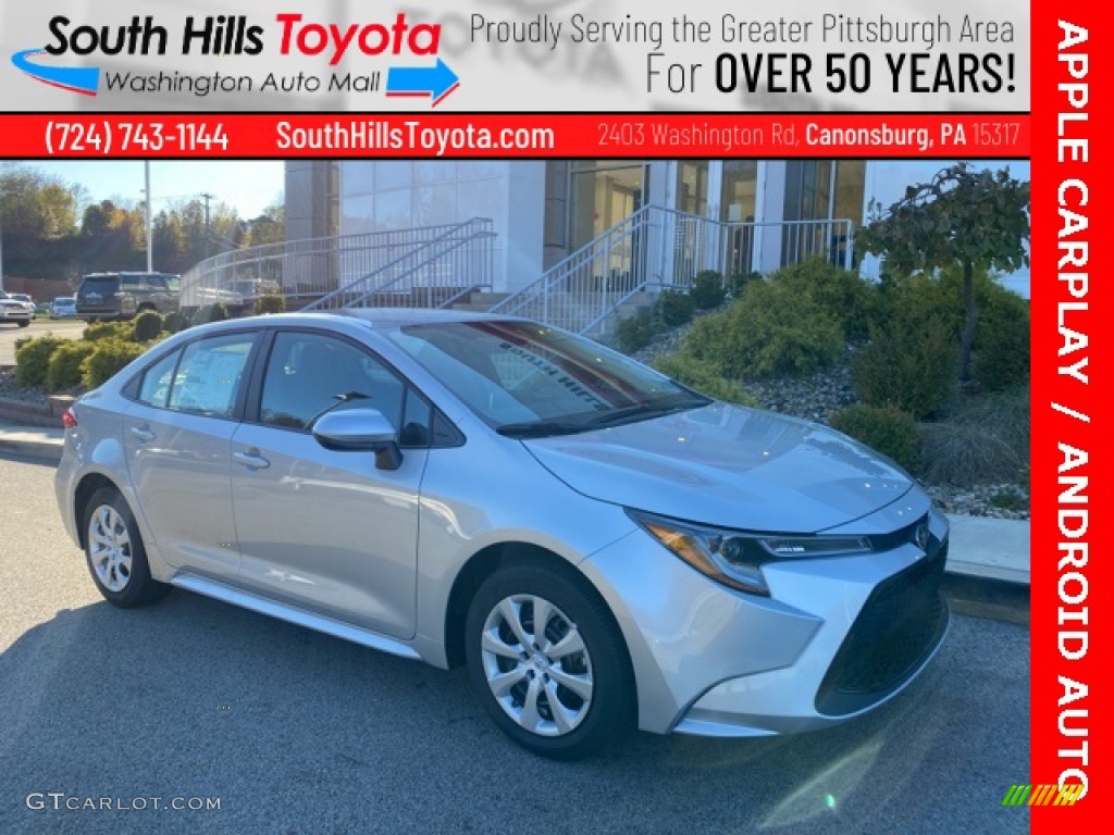 2021 Corolla LE - Classic Silver Metallic / Black photo #1