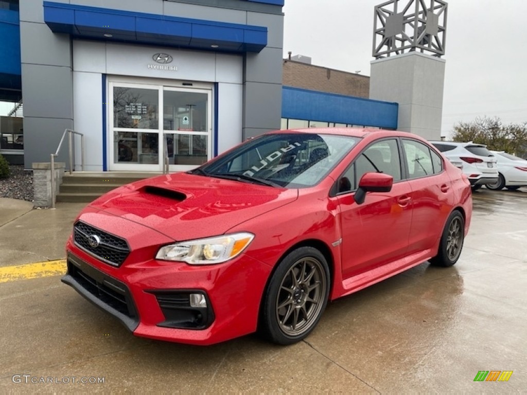 Pure Red 2019 Subaru WRX Standard WRX Model Exterior Photo #140086400