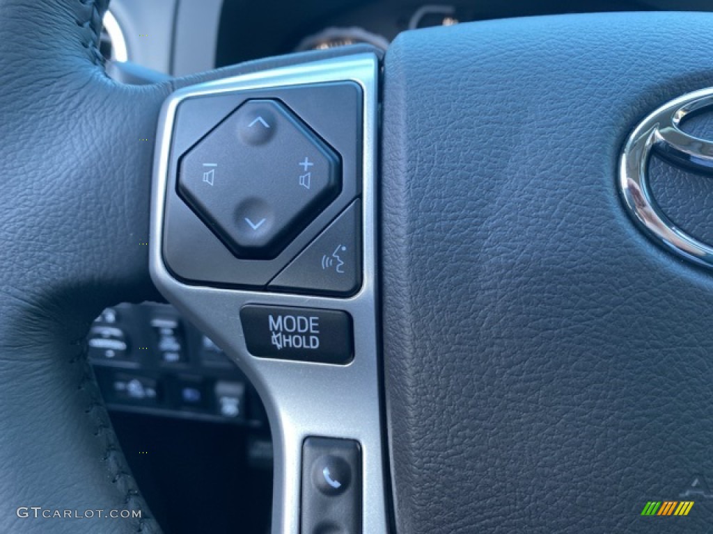 2021 Toyota Tundra TRD Pro CrewMax 4x4 Black Steering Wheel Photo #140086586