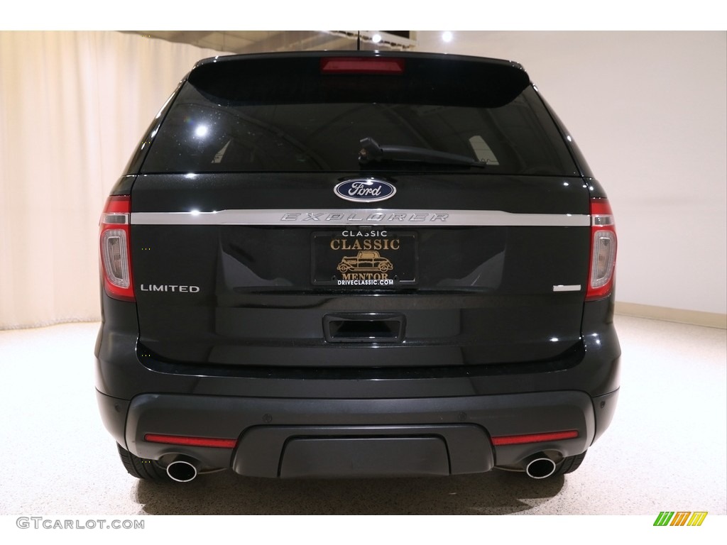 2013 Explorer Limited 4WD - Tuxedo Black Metallic / Medium Light Stone photo #25