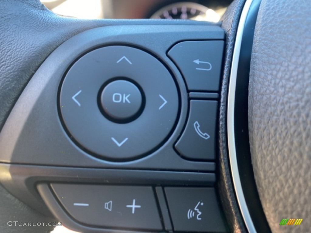 2021 Toyota RAV4 XLE Premium AWD Light Gray Steering Wheel Photo #140086950