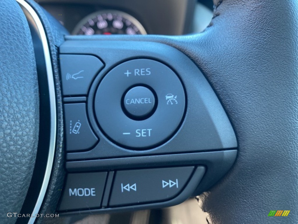2021 Toyota RAV4 XLE Premium AWD Light Gray Steering Wheel Photo #140086958