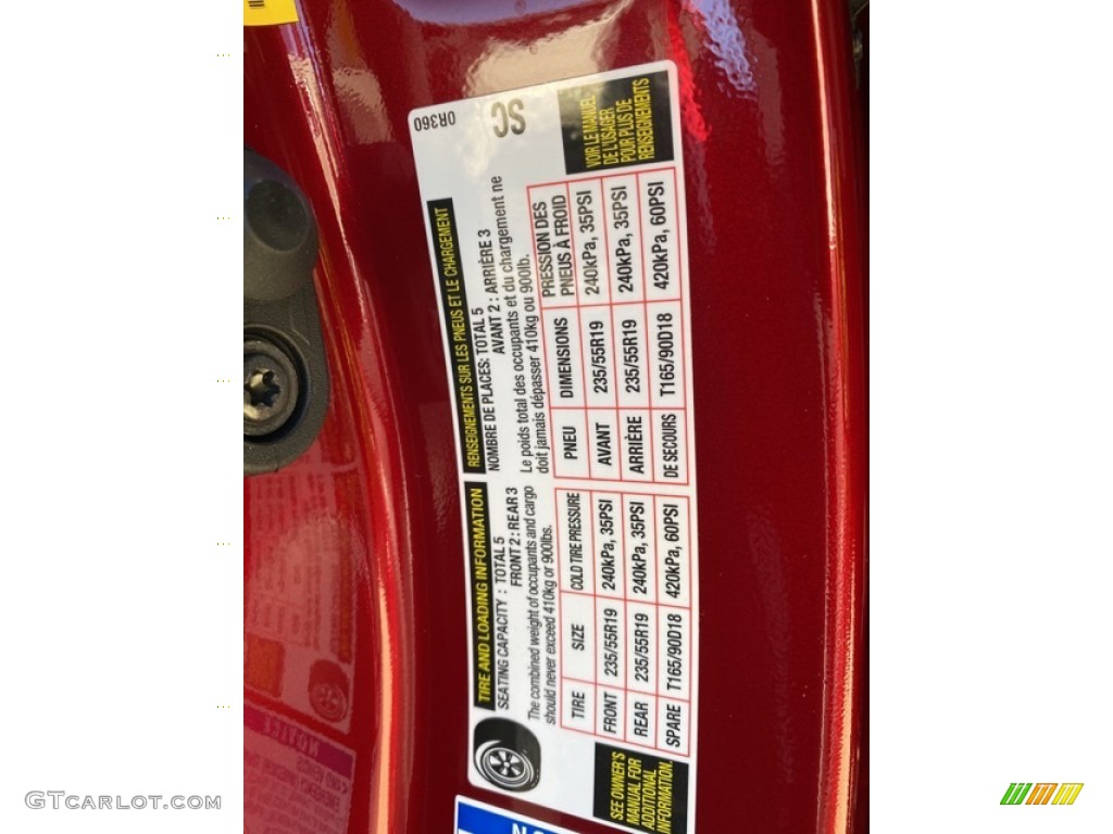 2021 Toyota RAV4 XLE Premium AWD Info Tag Photo #140087117