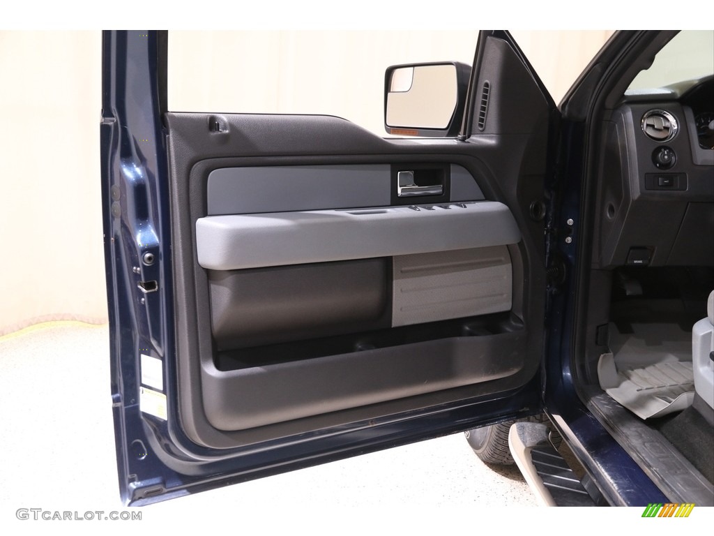 2013 F150 XLT SuperCrew 4x4 - Blue Jeans Metallic / Steel Gray photo #5