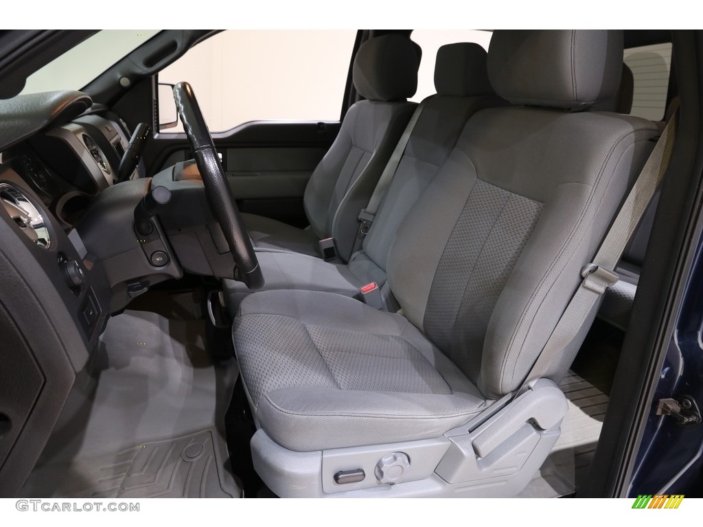 2013 F150 XLT SuperCrew 4x4 - Blue Jeans Metallic / Steel Gray photo #6