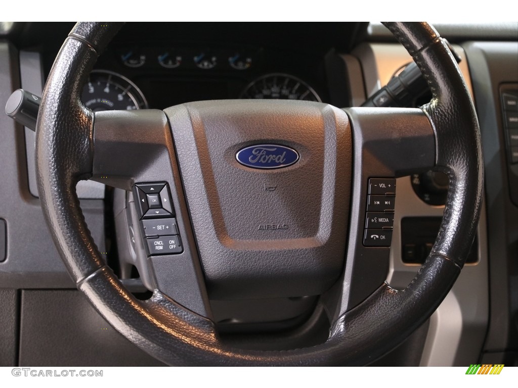 2013 F150 XLT SuperCrew 4x4 - Blue Jeans Metallic / Steel Gray photo #8
