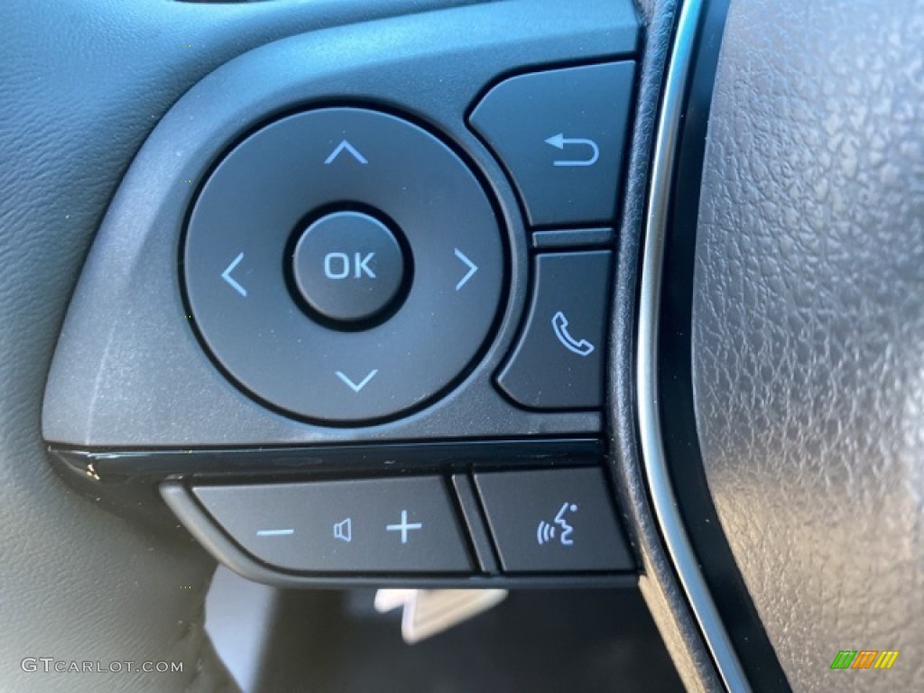 2021 Toyota Venza Hybrid XLE AWD Black Steering Wheel Photo #140087765