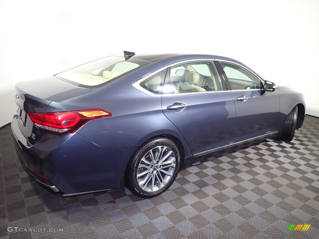 2017 Genesis G80 AWD - Ibiza Blue / Beige Two Tone photo #15