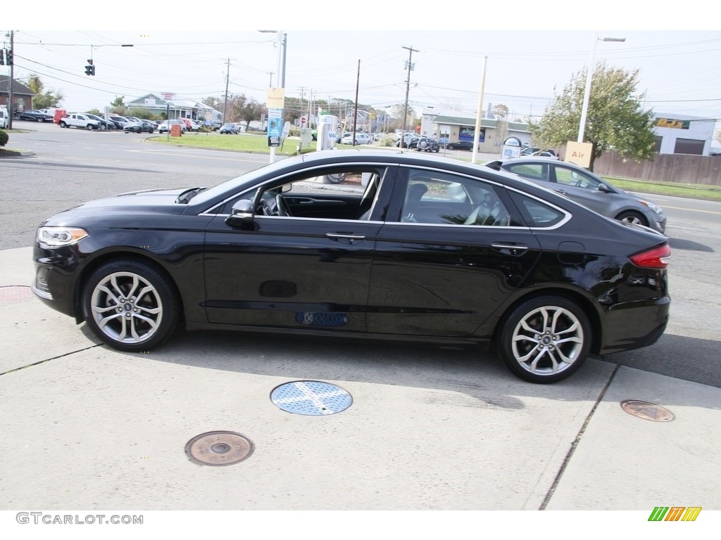 Agate Black 2019 Ford Fusion SEL Exterior Photo #140088886