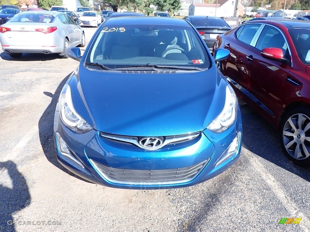 2015 Elantra SE Sedan - Windy Sea Blue / Gray photo #5