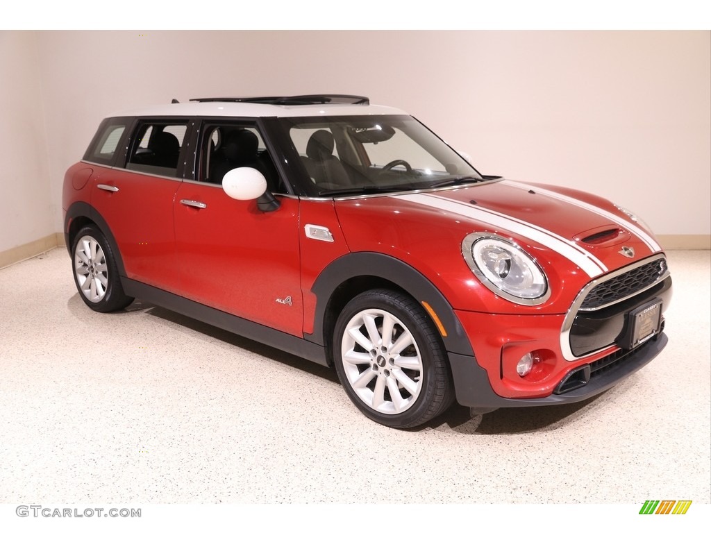 2017 Clubman Cooper S ALL4 - Blazing Red Metallic / Carbon Black photo #1