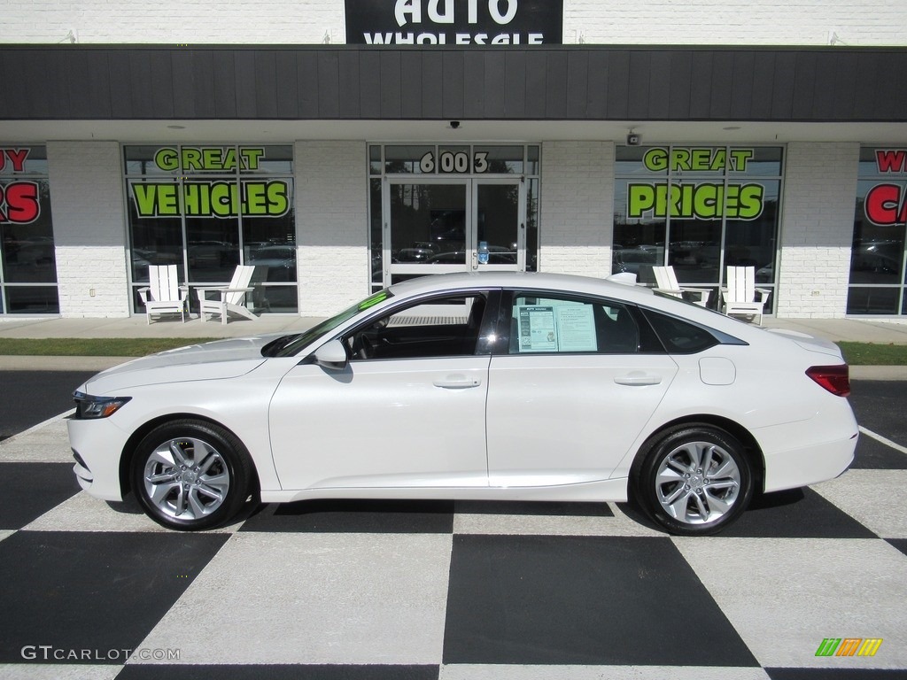 2020 Accord LX Sedan - Platinum White Pearl / Black photo #1