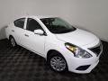 2019 Fresh Powder White Nissan Versa S  photo #2