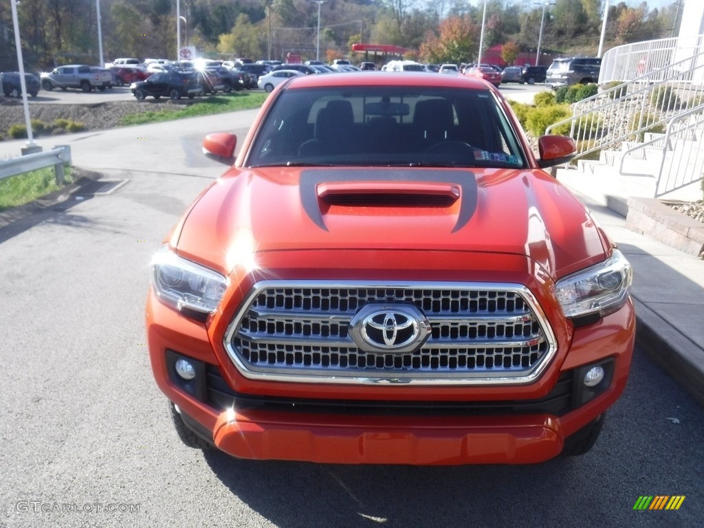 2017 Tacoma TRD Sport Double Cab 4x4 - Inferno Orange / TRD Black/Orange photo #13