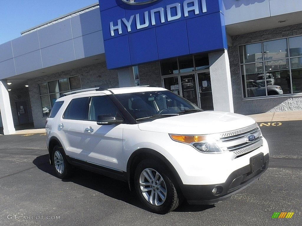 2014 Explorer XLT 4WD - White Platinum / Charcoal Black photo #1