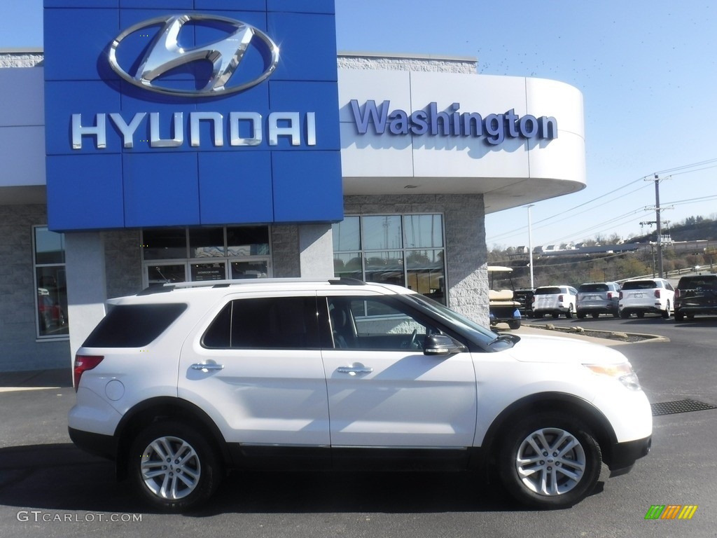 2014 Explorer XLT 4WD - White Platinum / Charcoal Black photo #2