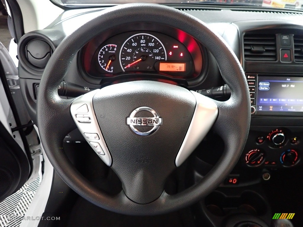 2019 Versa S - Fresh Powder White / Charcoal photo #29