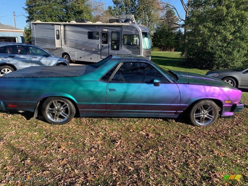 Custom Harlequin Color Change 1982 Chevrolet El Camino Standard El Camino Model Exterior Photo #140092312