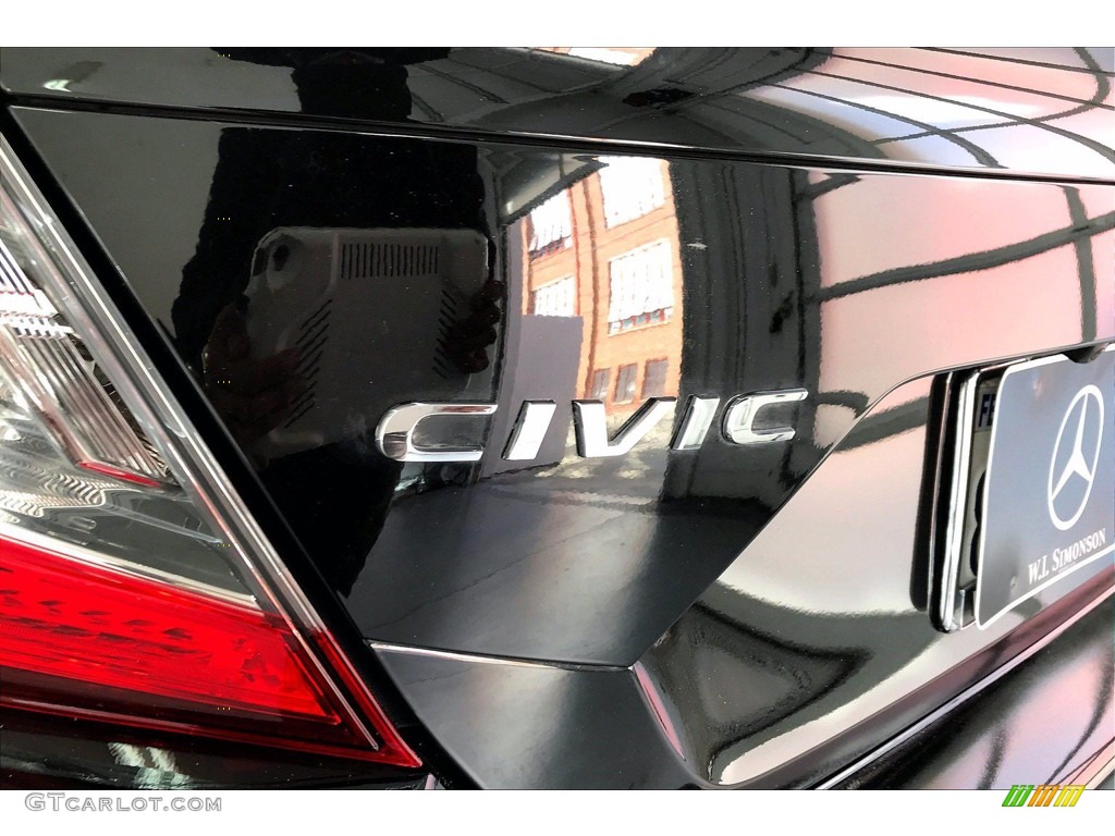 2018 Civic EX Sedan - Crystal Black Pearl / Black photo #31