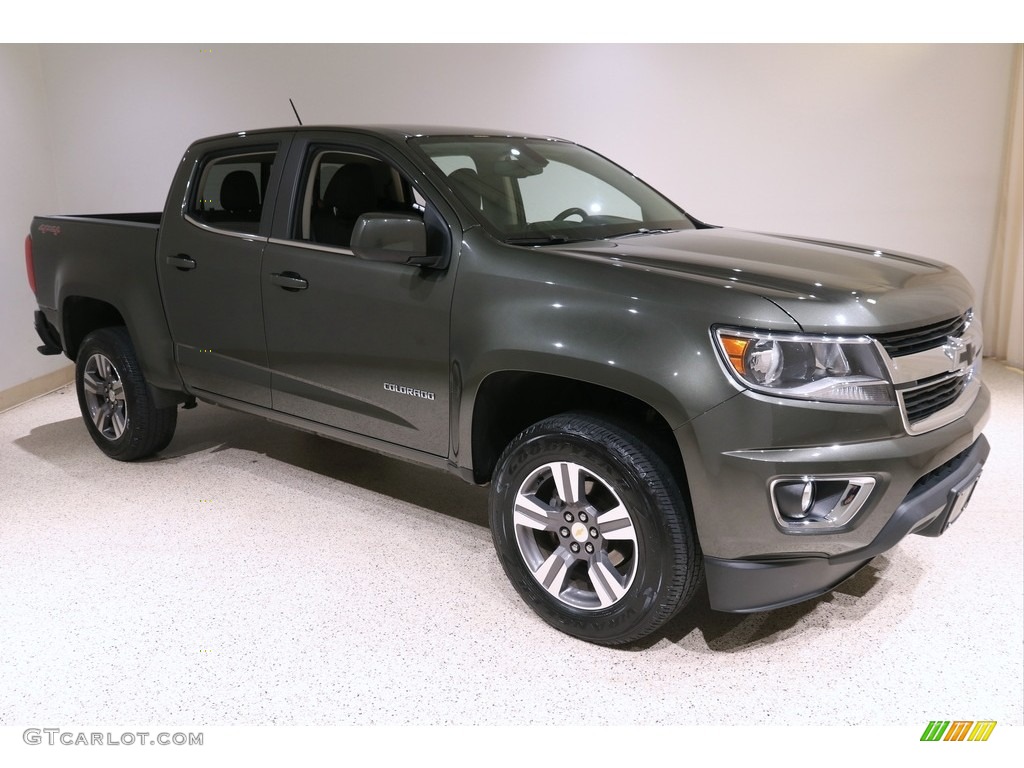2018 Colorado LT Crew Cab 4x4 - Deepwood Green Metallic / Jet Black photo #1